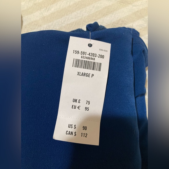 BLUE Off-The-Shoulder Midi Dress - Picture 3 of 3